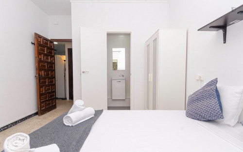Charming double ensuite bedroom in a 4-bedroom apartment near Paral·lel metro station