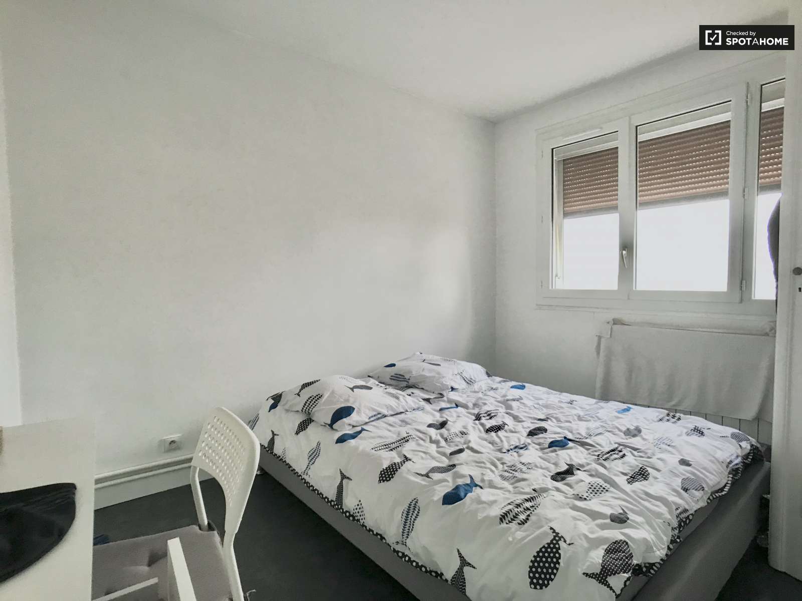 Bedroom 4 - Room in a shared 4-bedroom apartment for rent in Floréal-Allende-Mutuelle - Gallery - 1