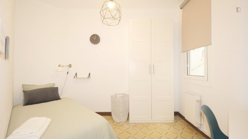 Comfy single bedroom in Dreta de l'Eixample