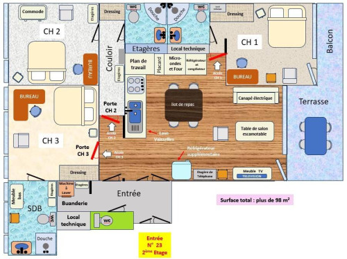 98m² Private room in a flatshare for 3 people - Gallery - 8