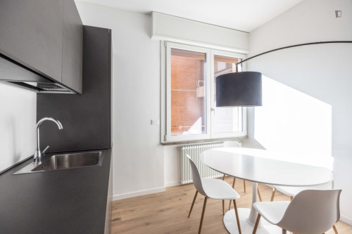 Sunny 2-bedroom apartment near the Bologna Centrale train station 