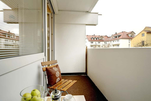 Ruhige möblierte 1-Zimmer Wohnung mit Balkon zum Hinterhof / in München Milbertshofen - Schwabing Nord - Gallery - 22