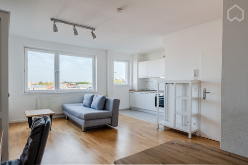 Sunny apartment overlooking the rooftops of Berlin