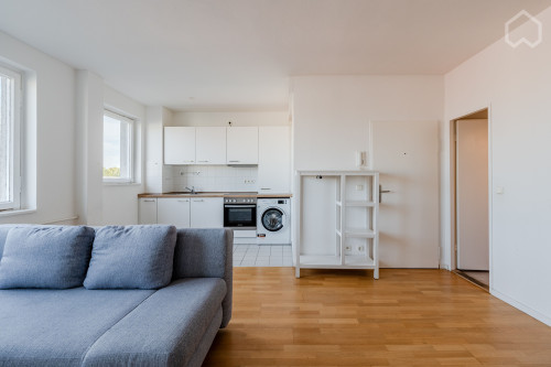 Sunny apartment overlooking the rooftops of Berlin