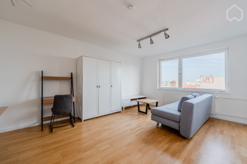 Sunny apartment overlooking the rooftops of Berlin