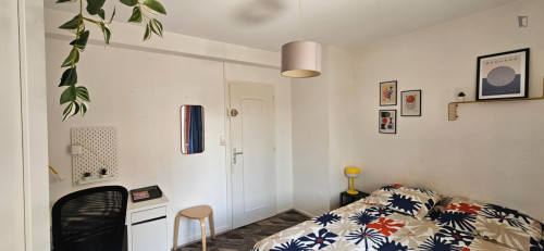 Bright double bedroom near Gratte Ciel metro