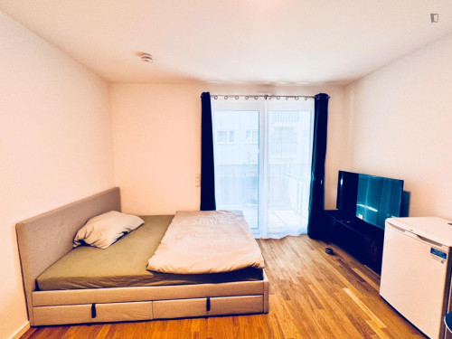 Welcoming Studio with a balcony close to Leopoldplatz Metro