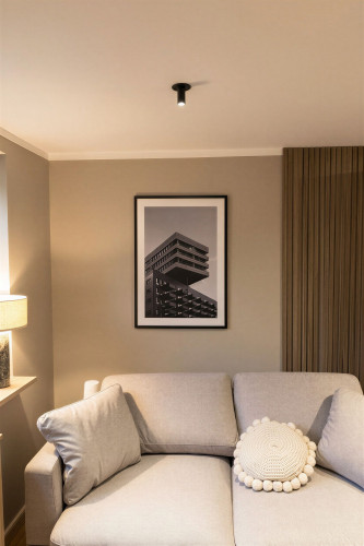 High-quality furnished 2.5-room basement apartment with design interior