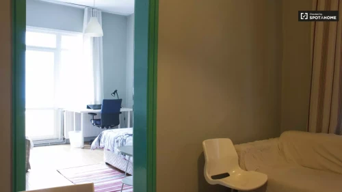 Bedroom 1 with double bed and balcony 16