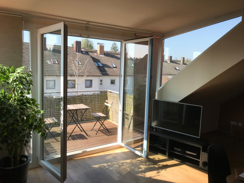 Upscale, fully furnished 3-room top floor apartment in Munich Trudering (close to Airbus, Siemens,...) - Gallery - 7