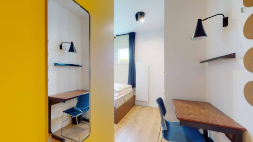 Neat single ensuite bedroom near Paris Nanterre University