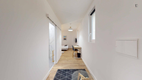 Inviting double ensuite bedroom near Le Rocher d'Enfer