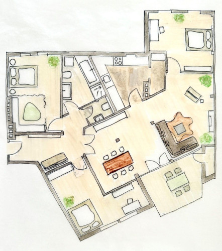 Attic Flat 3 bedroom, balcony 5 mins to KaDeWe