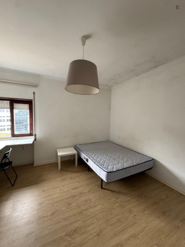 Sunny bedroom in Santo António dos Olivais area