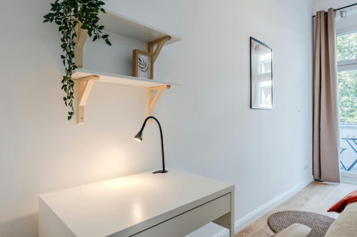 Single bedroom with a balcony, in Oberschöneweide