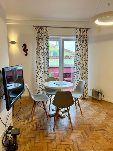 One-bedroom flat with an outdoor balcony, in the centre of Ericeira