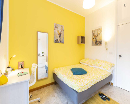 Welcoming double bedroom near Vittorio Formentano Park - Gallery - 7