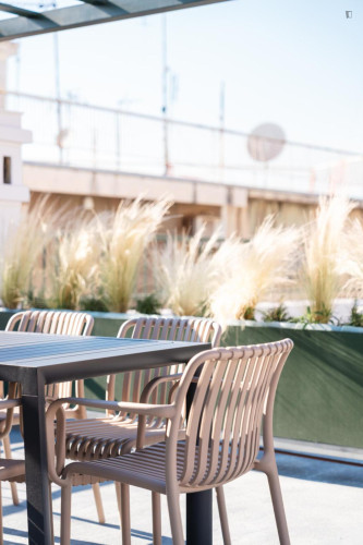 Astonishing studio with a terrace, in Kallimármaro