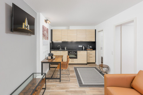 Brand new: 2-room business apartment with view