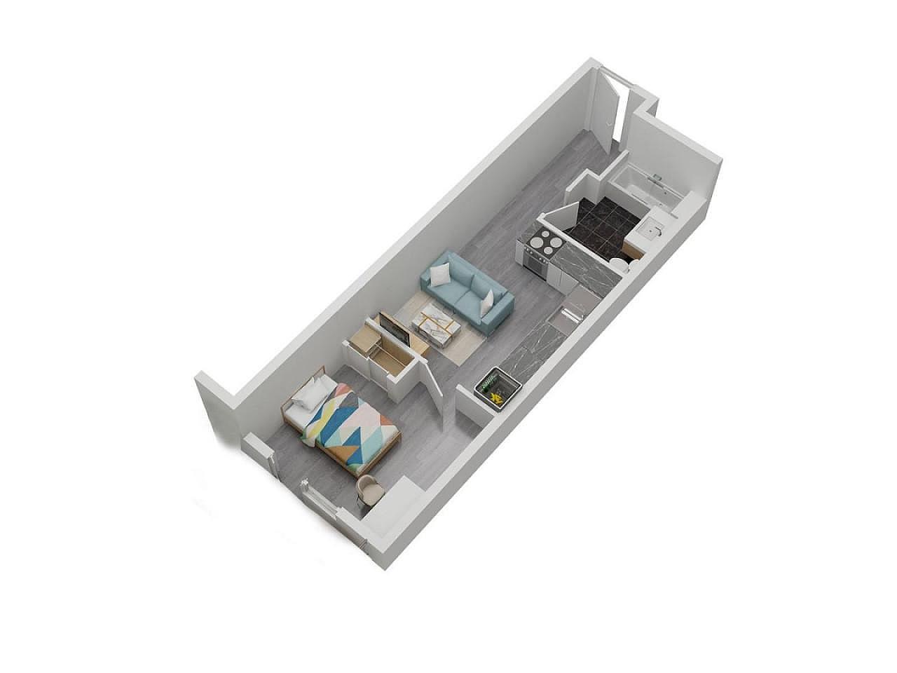  Private Room 1  -  Stylish Apartment with Rooftop Views & Modern Amenities in LA”  - Gallery -  1