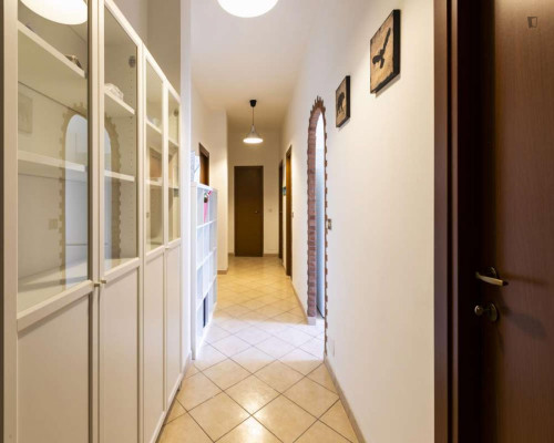 Beautiful double bedroom in a student flat, in Cesano Boscone