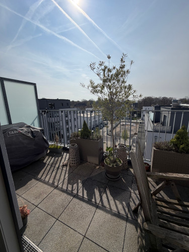 Bright furnished penthouse apartment with south-east terrace in Wesseling (near Cologne/Bonn)