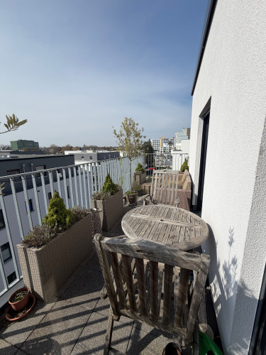 Bright furnished penthouse apartment with south-east terrace in Wesseling (near Cologne/Bonn)