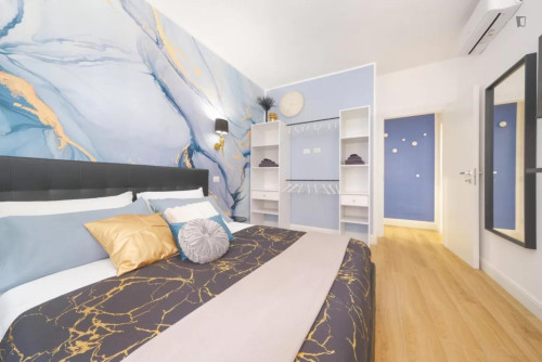 Modern 1-bedroom flat for 4 people in calm residential area