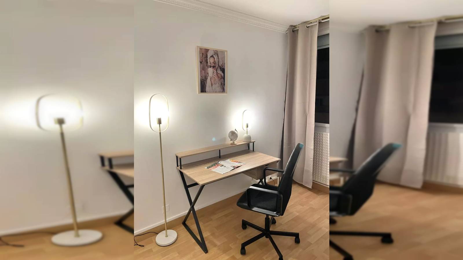  Bedroom 1  -  Room in a shared 5-bedroom flat for rent in Compiègne  - Gallery -  6