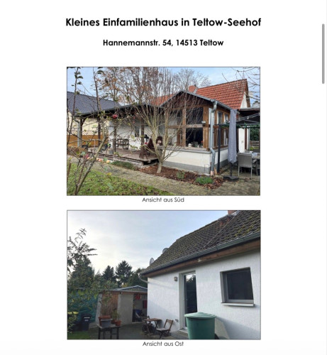 Single-family house in Teltow-Seehof with garden