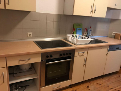 Bed in a shared bedroom in Spandau