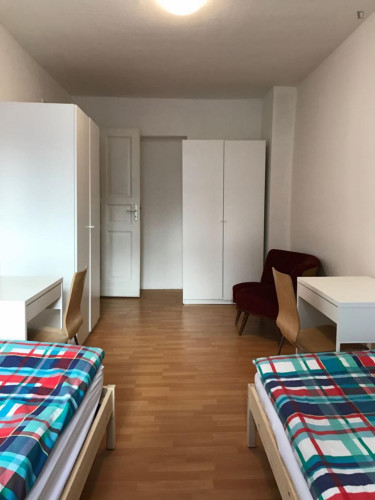 Bed in a shared bedroom in Spandau