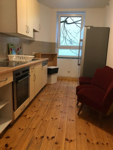 Bed in a shared bedroom in Spandau