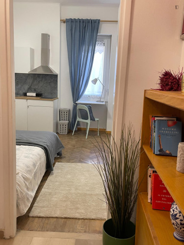 Charming double ensuite bedroom with kitchenette, in Solari-Tortona