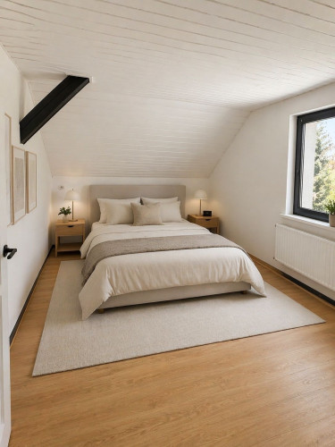 Quiet top-floor apartment with large garden in Hildesheim