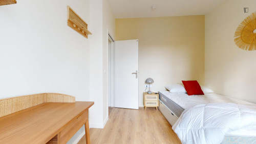 Big double ensuite bedroom near Parc Clemenceau