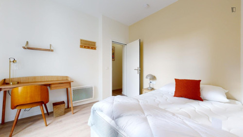 Big double ensuite bedroom near Parc Clemenceau