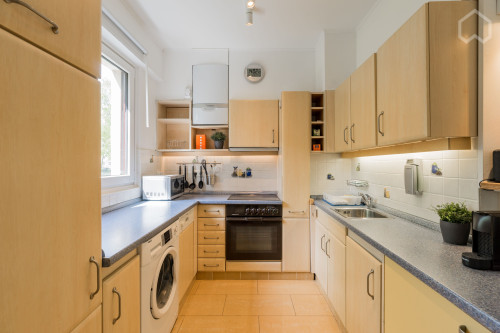 Lovely and bright Studio with large balcony in quiet location