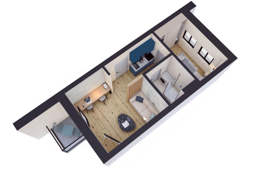 Modern and spacious business apartment in Greifswald