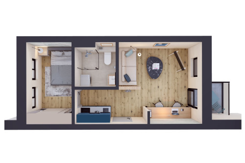 Modern and spacious business apartment in Greifswald