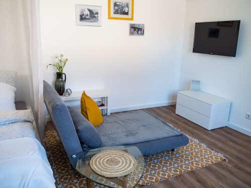 Fully furnished, stylish apartment with open kitchen, WiFi, near the airport / trade fair