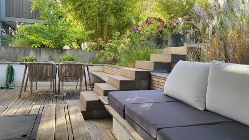 Elegant Two-story Loft with Zen Garden