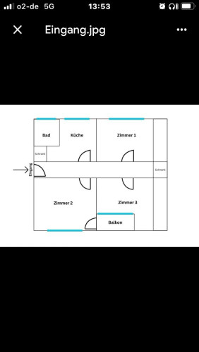 Neu renovierte und Möbelierte 3 Zimmer Wohnung im Spandau