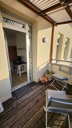 Modern apartment with nice Gera balcony view