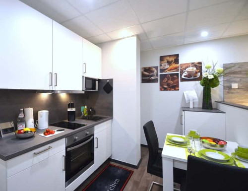 Studio apartment for 2 persons, modernly furnished and fully equipped in Offenbach am Main