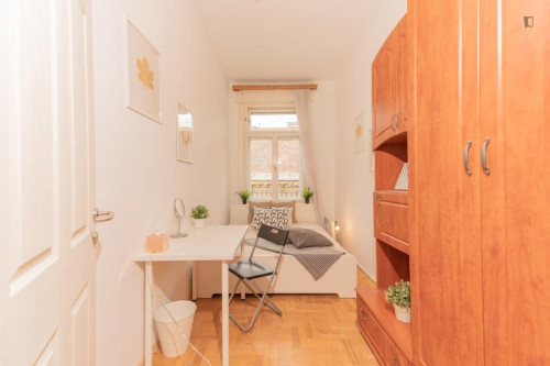 Cosy double bedroom near Budapest-Keleti station