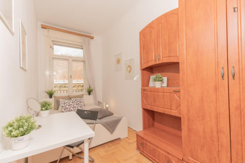 Cosy double bedroom near Budapest-Keleti station