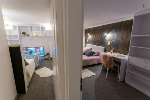 Welcoming double bedroom near the Danube river