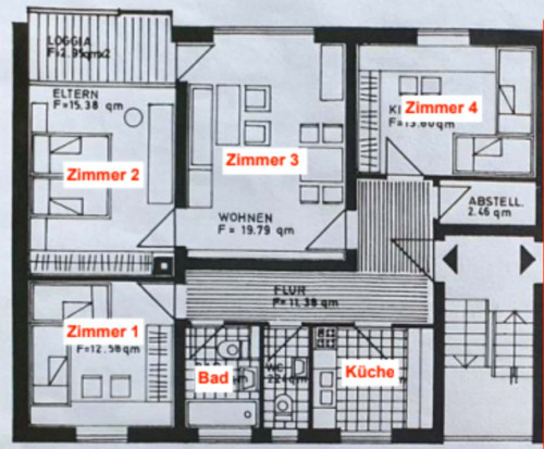 Von-Stauffenberg-Straße 92 - 1.OG / Zimmer 4 - Gallery - 5