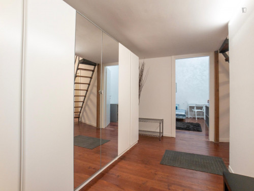 Nice single bedroom in an amazing loft near Porta Romana